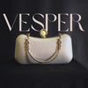 Vesper - Silver Glam Clutch