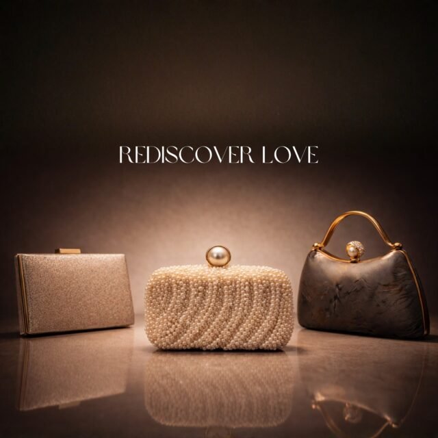 A Love Affair with Elegance. 🤍 From the first look to the final dance, let your accessories tell a story. Whether it’s the shimmer of gold or the timeless glow of pearls, our clutches are designed for life’s most beautiful moments.

It’s time to rediscover love in every stitch.

Which one is your perfect match? Left, Center, or Right? 👇 #BridalStyle #WeddingGuestLook #PearlClutch #EveningBag