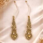 Pearl heart drop earring 1